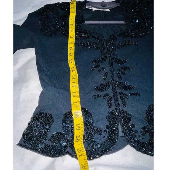 Vintage D'Ore by Della Roufogali Sequined Jacket - Women's Size 4 - Fabulous! - Picture 6 of 10